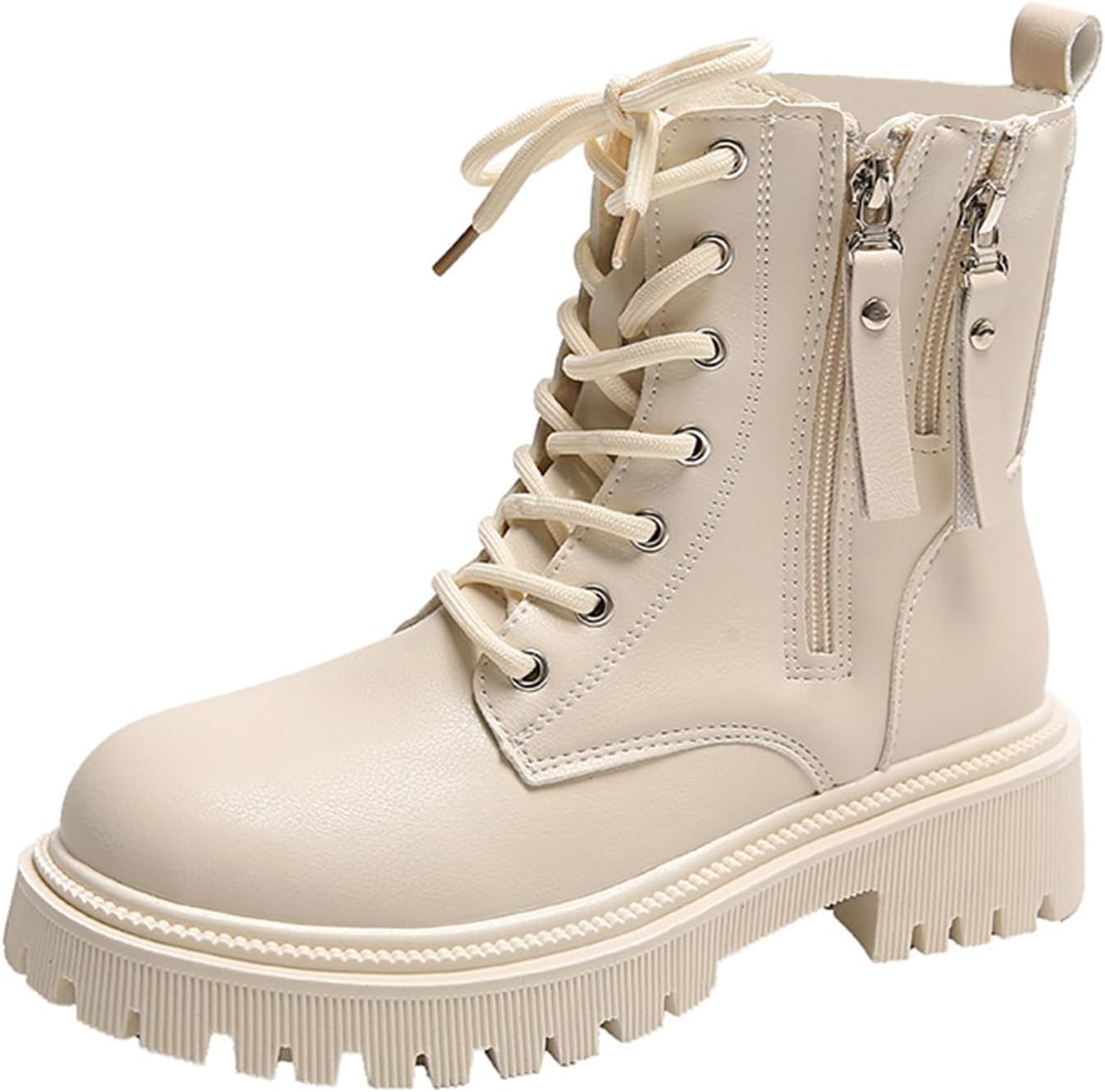 Женские кожаные ботильоны на платформе, шнуровка, круглый носок, массивный каблук, боевые ботинки, повседневные ботинки до середины голени с двойной боковой молнией Baxtayel, Multicolor 04
Женские кожаные ботильоны на платформе, шнуровка, круглый носок, массивный каблук, боевые ботинки, повседневные ботинки до середины голени с двойной боковой молнией Baxtayel, Multicolor 04