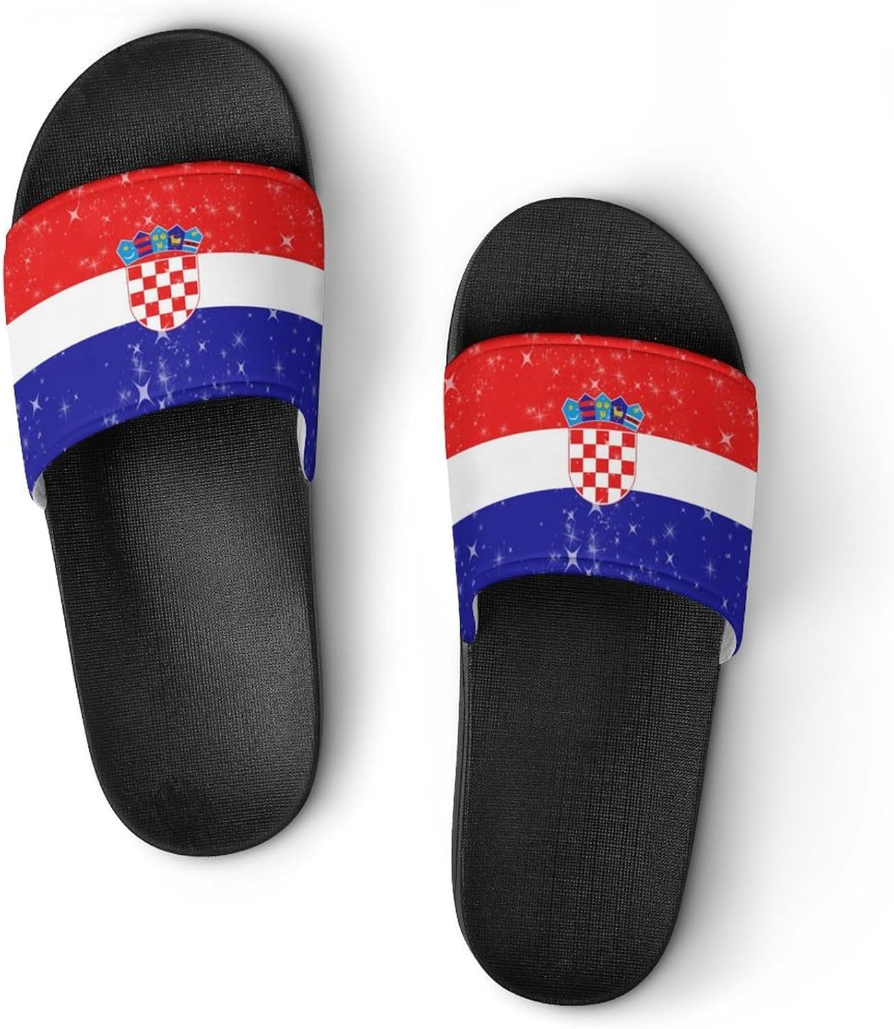 Тапочки Glittering Stars Croatia для душа, дома, быстросохнущие, нескользящие, для ванной, бассейна, женские и мужские, из ПВХ Aloewxxr, черный
Тапочки Glittering Stars Croatia для душа, дома, быстросохнущие, нескользящие, для ванной, бассейна, женские и мужские, из ПВХ Aloewxxr, черный