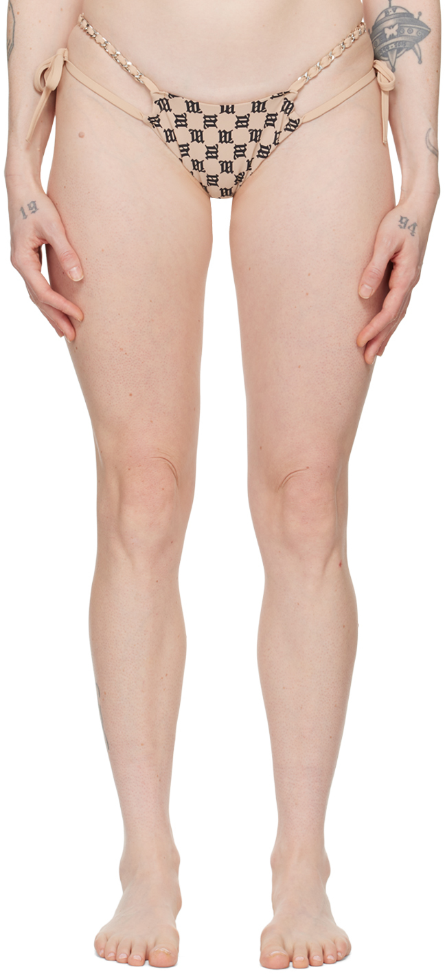 SSENSE Эксклюзивный монограммный купальник-бикини MISBHV, бежевый 
SSENSE Эксклюзивный монограммный купальник-бикини MISBHV, бежевый