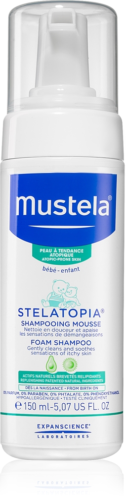 Пенящийся шампунь Bébé Stelatopia для детей с рождения Mustela, 150 мл
Пенящийся шампунь Bébé Stelatopia для детей с рождения Mustela, 150 мл