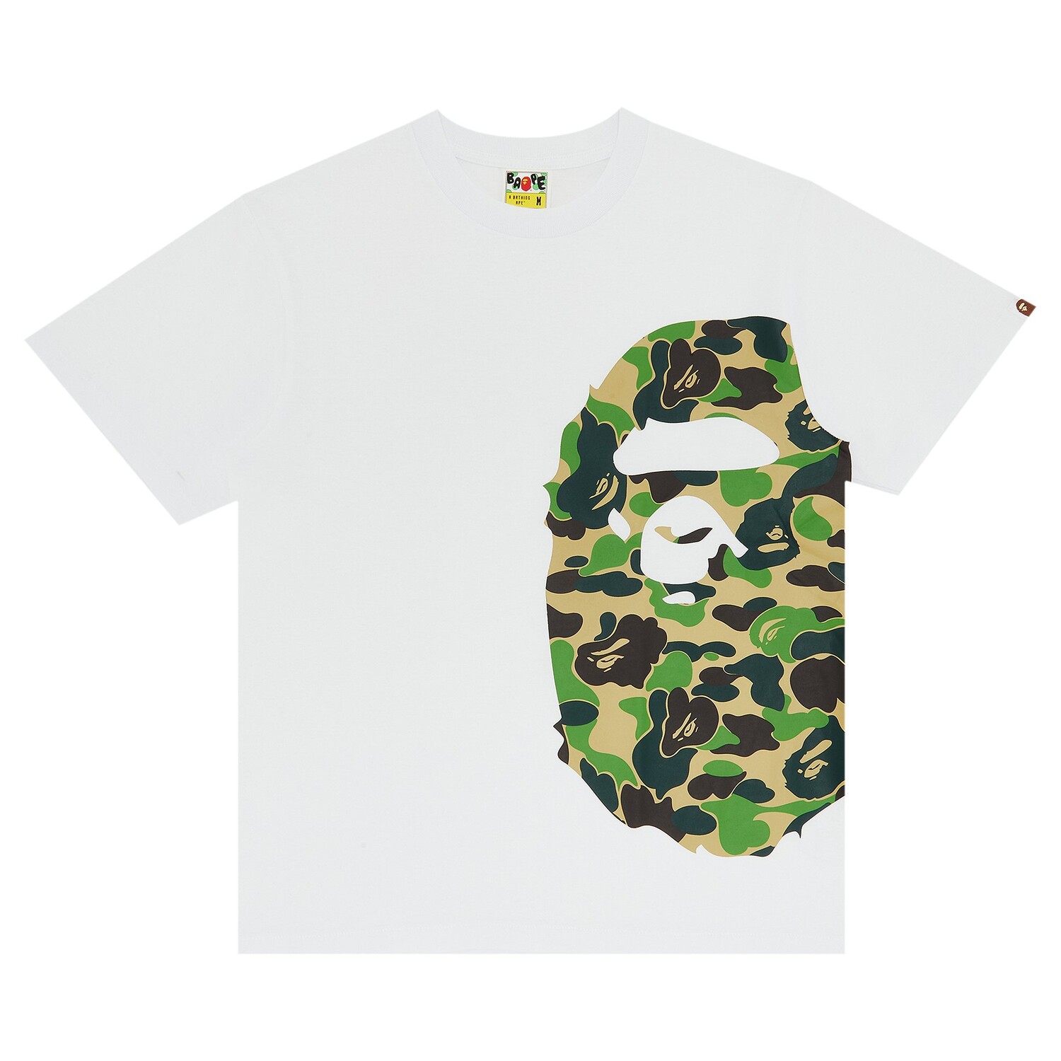 BAPE Футболка ABC Side Big Ape Head, Белый/Зеленый
BAPE Футболка ABC Side Big Ape Head, Белый/Зеленый
