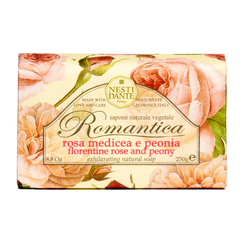 Мыло с розами и пионами florentine rose and peony soap bar Nesti Dante, вес 250 гр.
Мыло с розами и пионами florentine rose and peony soap bar Nesti Dante, вес 250 гр.