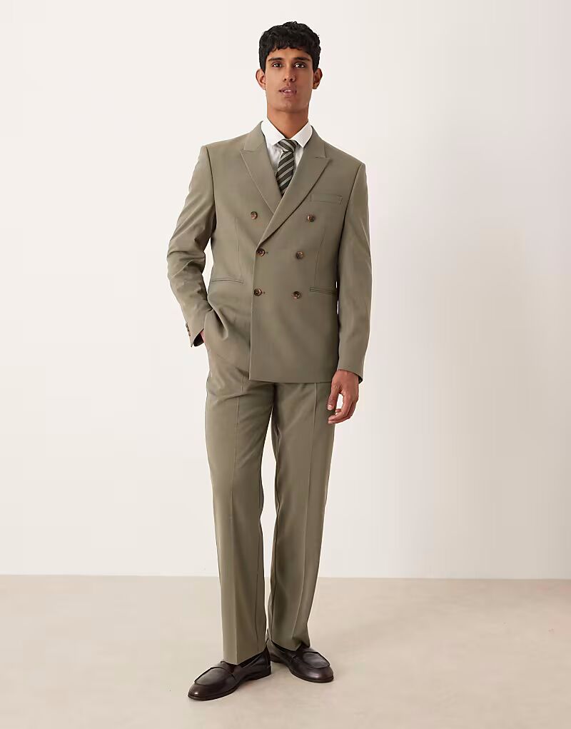 Прямые брюки цвета хаки Asos Design
Прямые брюки цвета хаки Asos Design