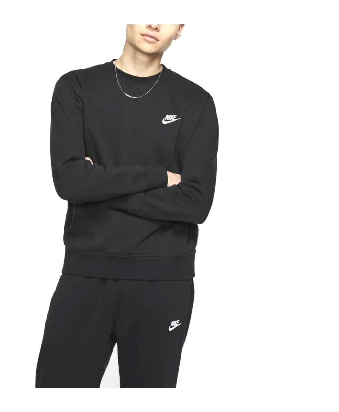 Клубный флисовый свитер с круглым вырезом Nike, черный
Клубный флисовый свитер с круглым вырезом Nike, черный