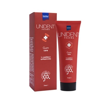 Зубная паста Unident Pharma Gum Care для чувствительных и раздраженных десен 75 мл Intermed
Зубная паста Unident Pharma Gum Care для чувствительных и раздраженных десен 75 мл Intermed