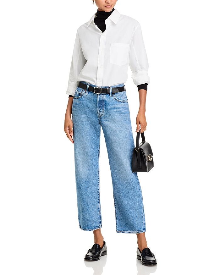 Прямые джинсы до щиколотки со средней посадкой 90-х годов Levi's 501 цвета Sweetest Taboo, синий
Прямые джинсы до щиколотки со средней посадкой 90-х годов Levi's 501 цвета Sweetest Taboo, синий