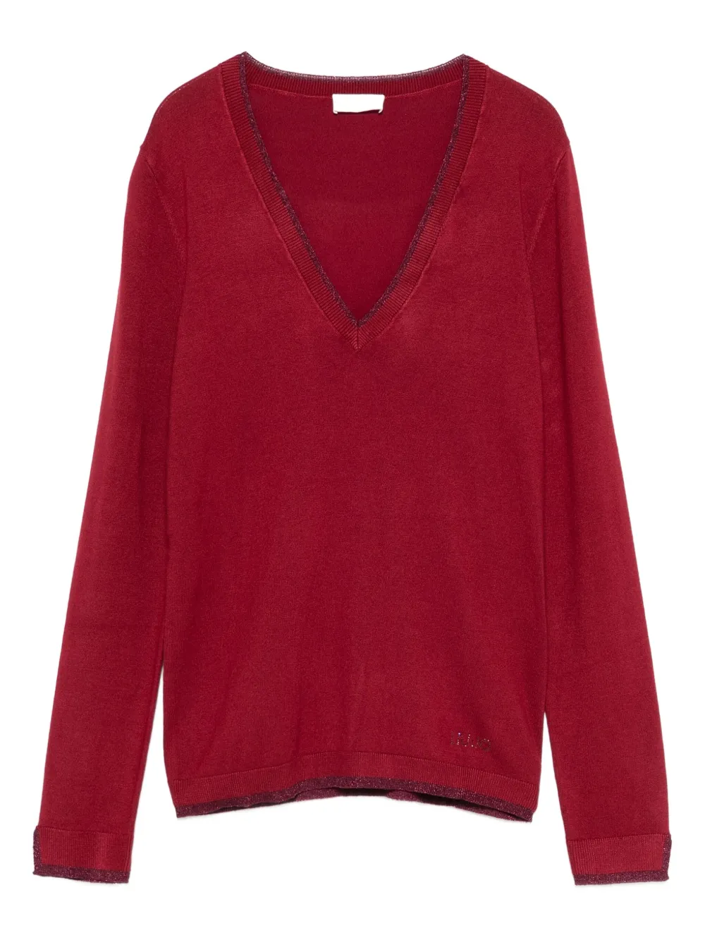 Свитер с V-образным вырезом Liu Jo, красный
Свитер с V-образным вырезом Liu Jo, красный