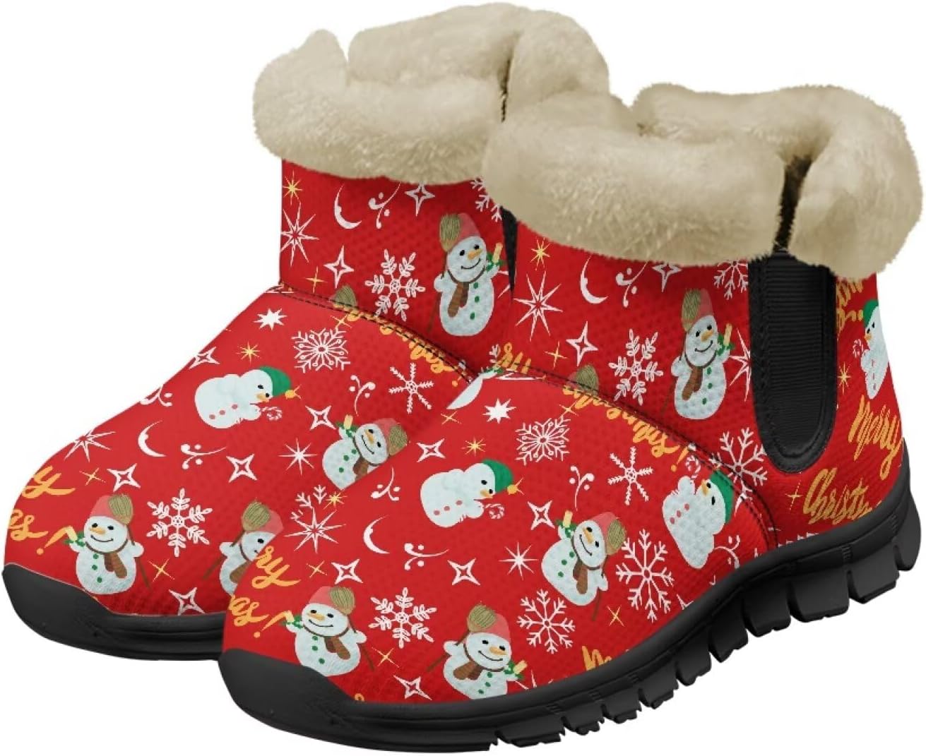 Зимние ботинки для женщин и мужчин с меховой подкладкой, противоскользящие, удобные, теплые, зимние ботинки Noprintge, Snowman
Зимние ботинки для женщин и мужчин с меховой подкладкой, противоскользящие, удобные, теплые, зимние ботинки Noprintge, Snowman