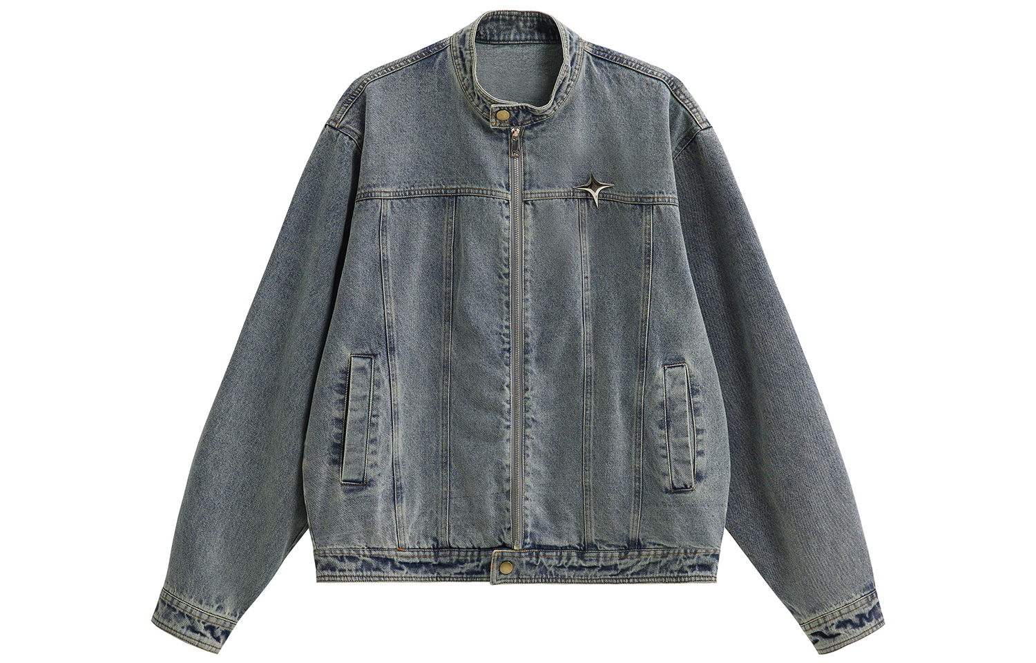 NANDCHN Джинсовая куртка унисекс синяя, Blue
NANDCHN Джинсовая куртка унисекс синяя, Blue