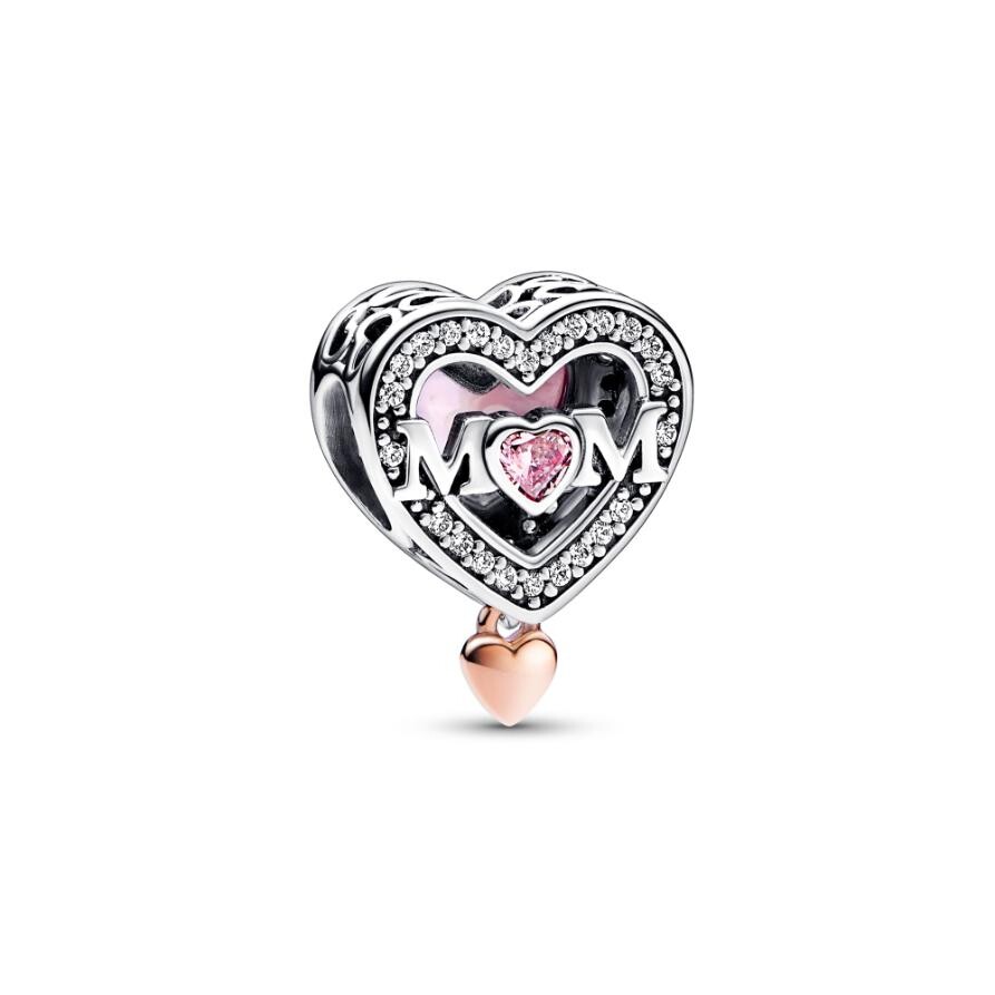 Шарм Two-tone Openwork Mom & Heart Pandora, стерлинговое серебро, Розовый, Шарм Two-tone Openwork Mom & Heart Pandora, стерлинговое серебро
Шарм Two-tone Openwork Mom & Heart Pandora, стерлинговое серебро, Розовый, Шарм Two-tone Openwork Mom & Heart Pandora, стерлинговое серебро