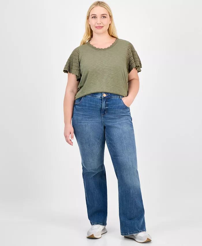 Джинсы Trendy Plus "Ab"Solution с высокой талией и расклешенным лифом Democracy, синий
Джинсы Trendy Plus "Ab"Solution с высокой талией и расклешенным лифом Democracy, синий