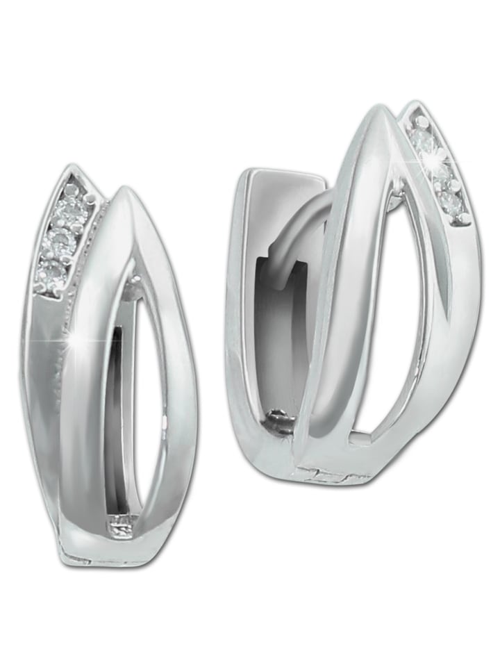 SilberDream Серьги-кольца из серебра 925 пробы, блестящие, в форме листьев
SilberDream Серьги-кольца из серебра 925 пробы, блестящие, в форме листьев