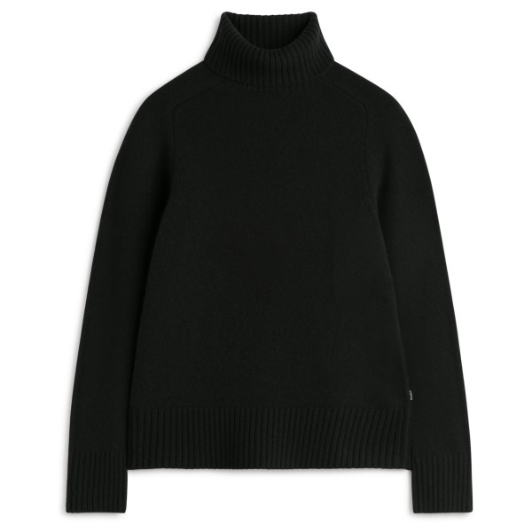 Женский шерстяной свитер с какуи-вязанием Ecoalf, черный 
Женский шерстяной свитер с какуи-вязанием Ecoalf, черный