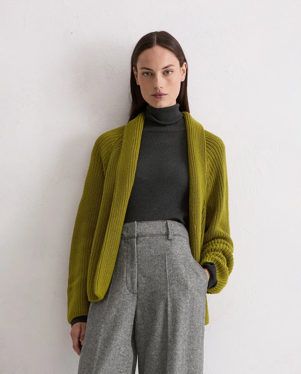 Женский кардиган обычного кроя из органического хлопка плотной вязки MARC O'POLO, зеленый
Женский кардиган обычного кроя из органического хлопка плотной вязки MARC O'POLO, зеленый