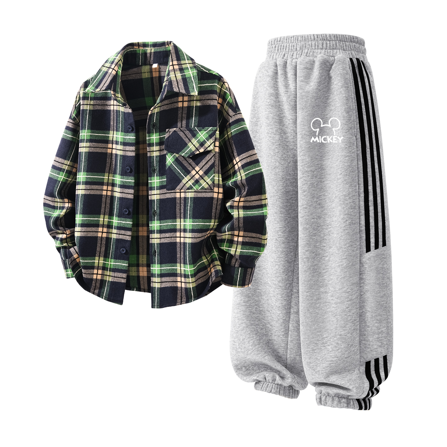 Детская повседневная спортивная одежда Disney, Solid Color Turquoise Grid+Di Line K Heather Gray
Детская повседневная спортивная одежда Disney, Solid Color Turquoise Grid+Di Line K Heather Gray