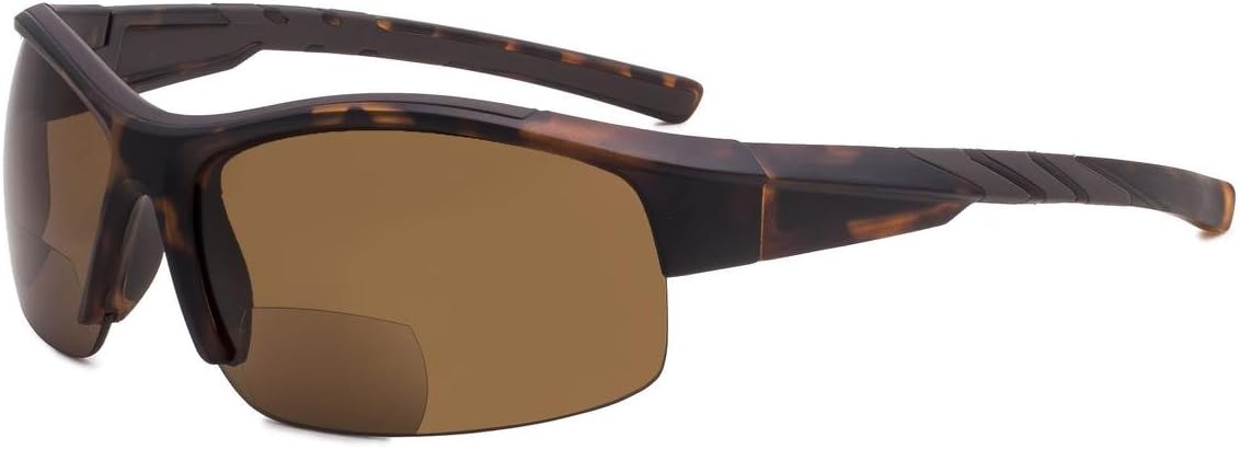 Спортивные бифокальные солнцезащитные очки Eyekepper TR90 без оправы, небьющиеся, для бейсбола, бега, рыбалки, вождения, гольфа, софтбола, пешего туризма, Matte Tortoise Frame/Brown Lens
Спортивные бифокальные солнцезащитные очки Eyekepper TR90 без оправы, небьющиеся, для бейсбола, бега, рыбалки, вождения, гольфа, софтбола, пешего туризма, Matte Tortoise Frame/Brown Lens