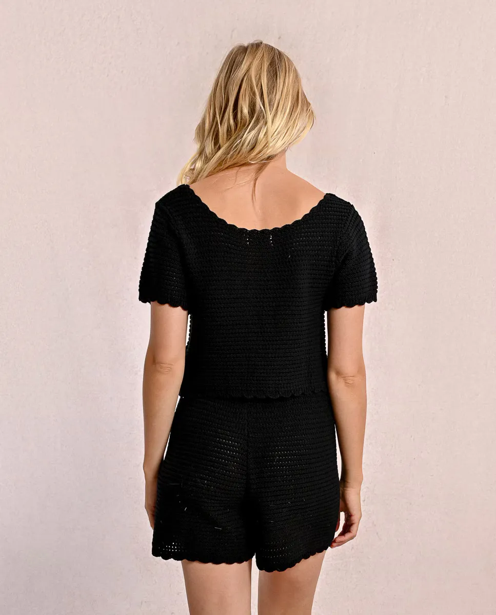 Женский кардиган с короткими рукавами на пуговицах Molly Bracken, черный
Женский кардиган с короткими рукавами на пуговицах Molly Bracken, черный