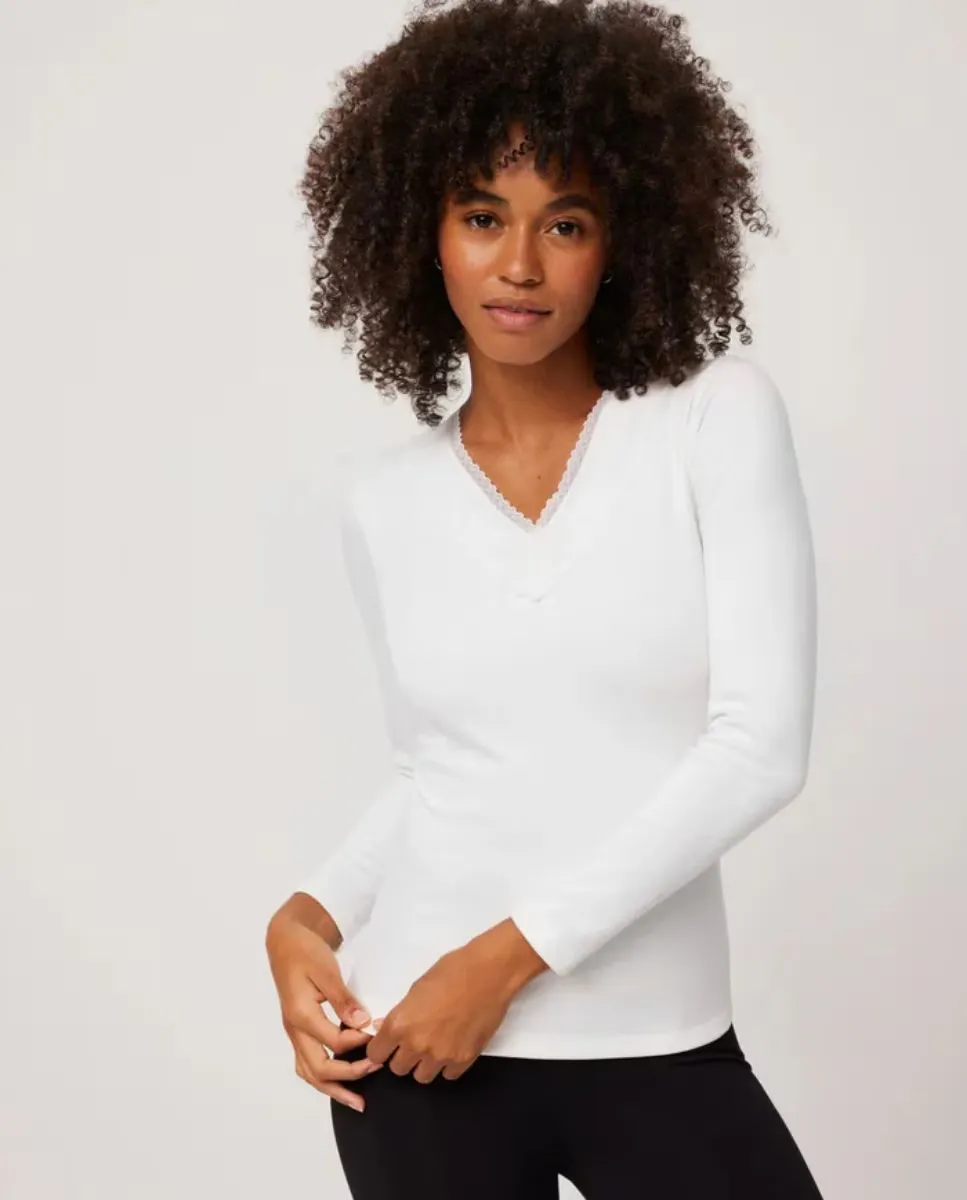 Теплая женская хлопковая футболка с длинными рукавами Ysabel Mora, белый
Теплая женская хлопковая футболка с длинными рукавами Ysabel Mora, белый