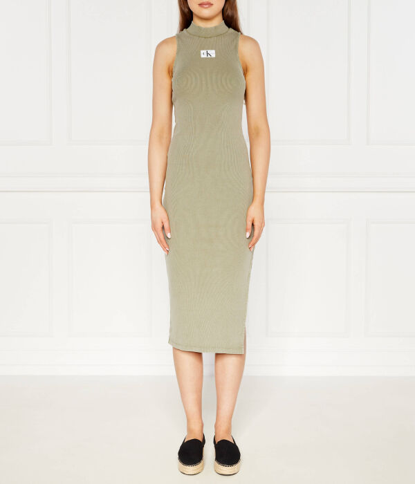 Платье с этикеткой в рубчик Calvin Klein Jeans, зеленый
Платье с этикеткой в рубчик Calvin Klein Jeans, зеленый