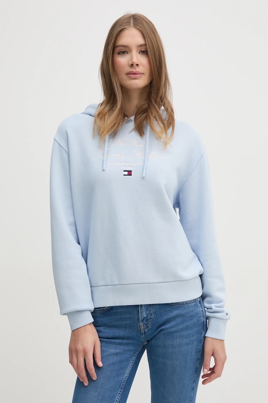 Хлопковая толстовка Tommy Hilfiger, синий
Хлопковая толстовка Tommy Hilfiger, синий