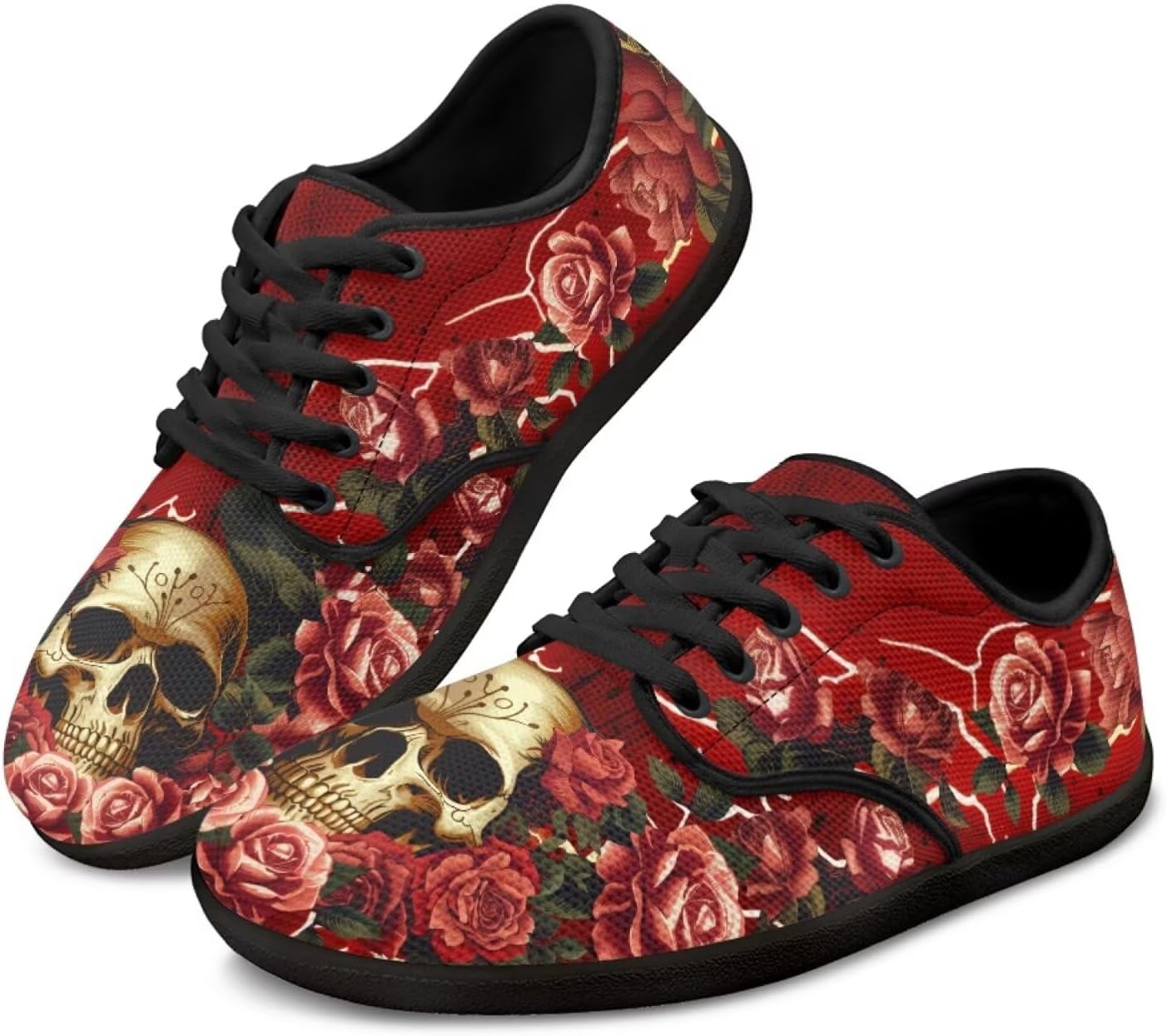 Кроссовки Binienty с шнуровкой для женщин и мужчин, с нулевой посадкой, босоножки, широкая подошва, плоская подошва, Skull Rose
Кроссовки Binienty с шнуровкой для женщин и мужчин, с нулевой посадкой, босоножки, широкая подошва, плоская подошва, Skull Rose