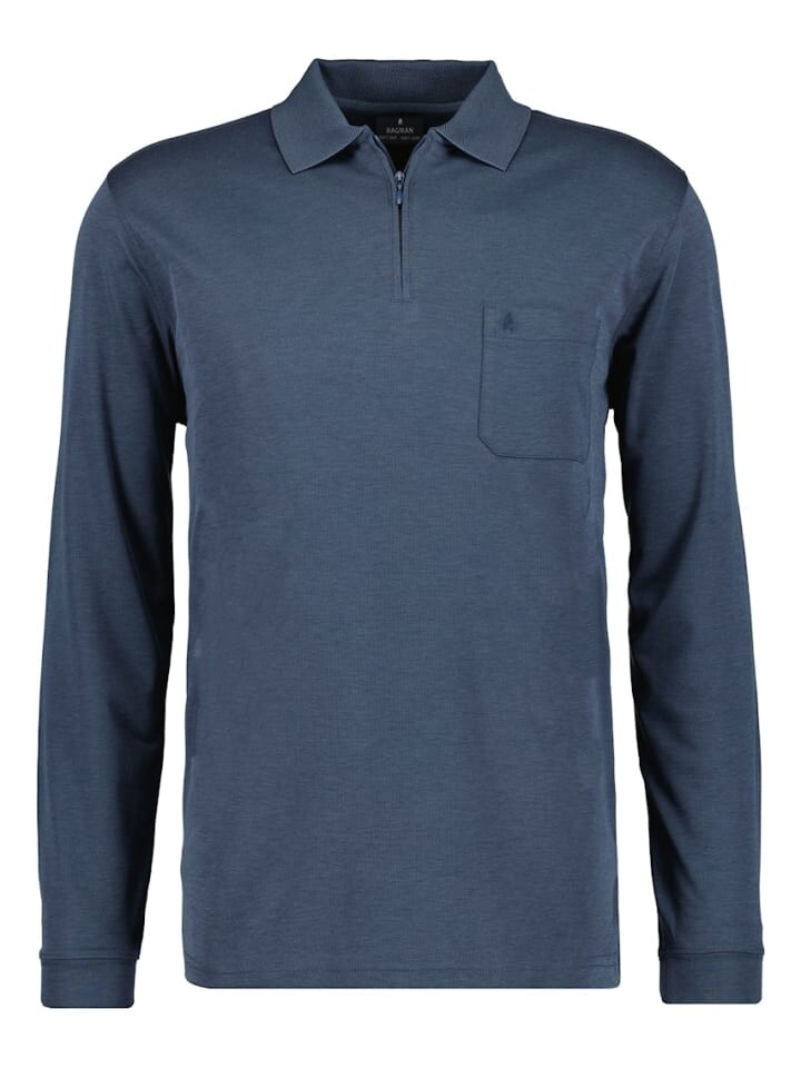 Футболка Ragman Langarm Polo, синий 
Футболка Ragman Langarm Polo, синий