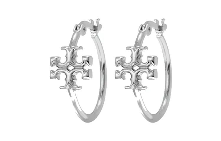 Маленькие серьги-кольца Eleanor TORY BURCH, серебро
Маленькие серьги-кольца Eleanor TORY BURCH, серебро