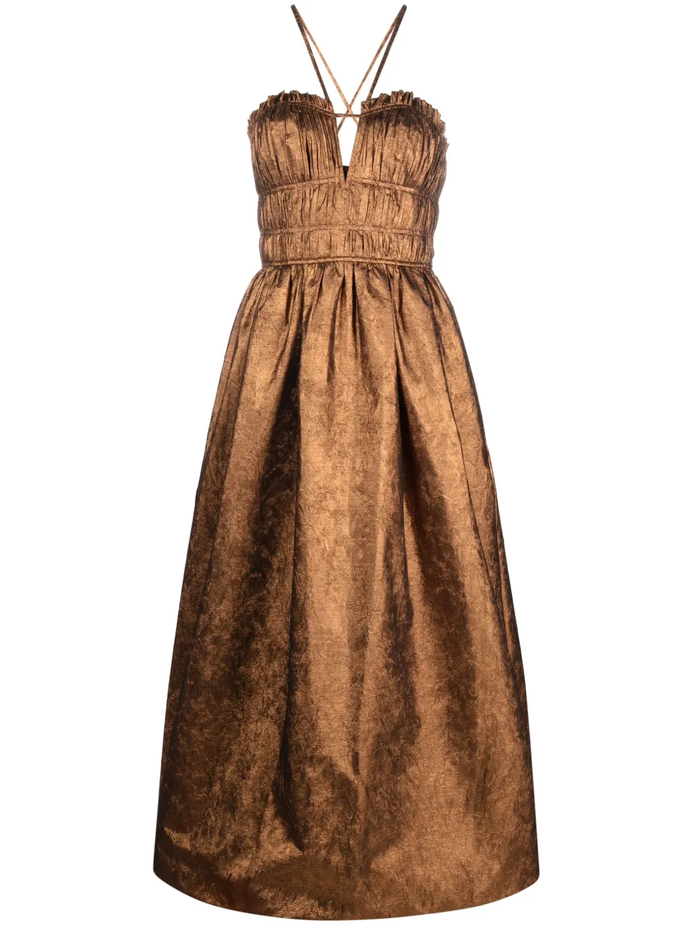 Платье миди Seraphina с вырезом халтер Ulla Johnson, коричневый
Платье миди Seraphina с вырезом халтер Ulla Johnson, коричневый