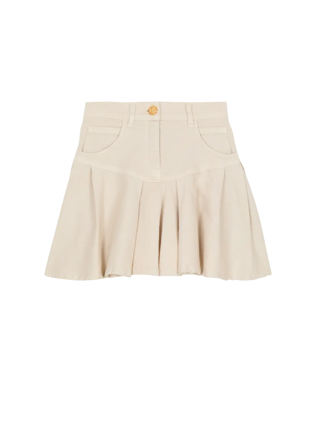 Однотонная расклешенная юбка Balmain, бежевый
Однотонная расклешенная юбка Balmain, бежевый