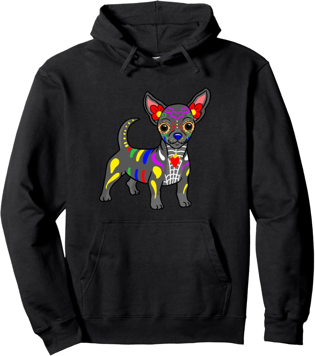 Толстовка с сахарным черепом чихуахуа Dia de los Muertos, Day of the Dead Day Of The Dead Dog Apparel, черный
Толстовка с сахарным черепом чихуахуа Dia de los Muertos, Day of the Dead Day Of The Dead Dog Apparel, черный