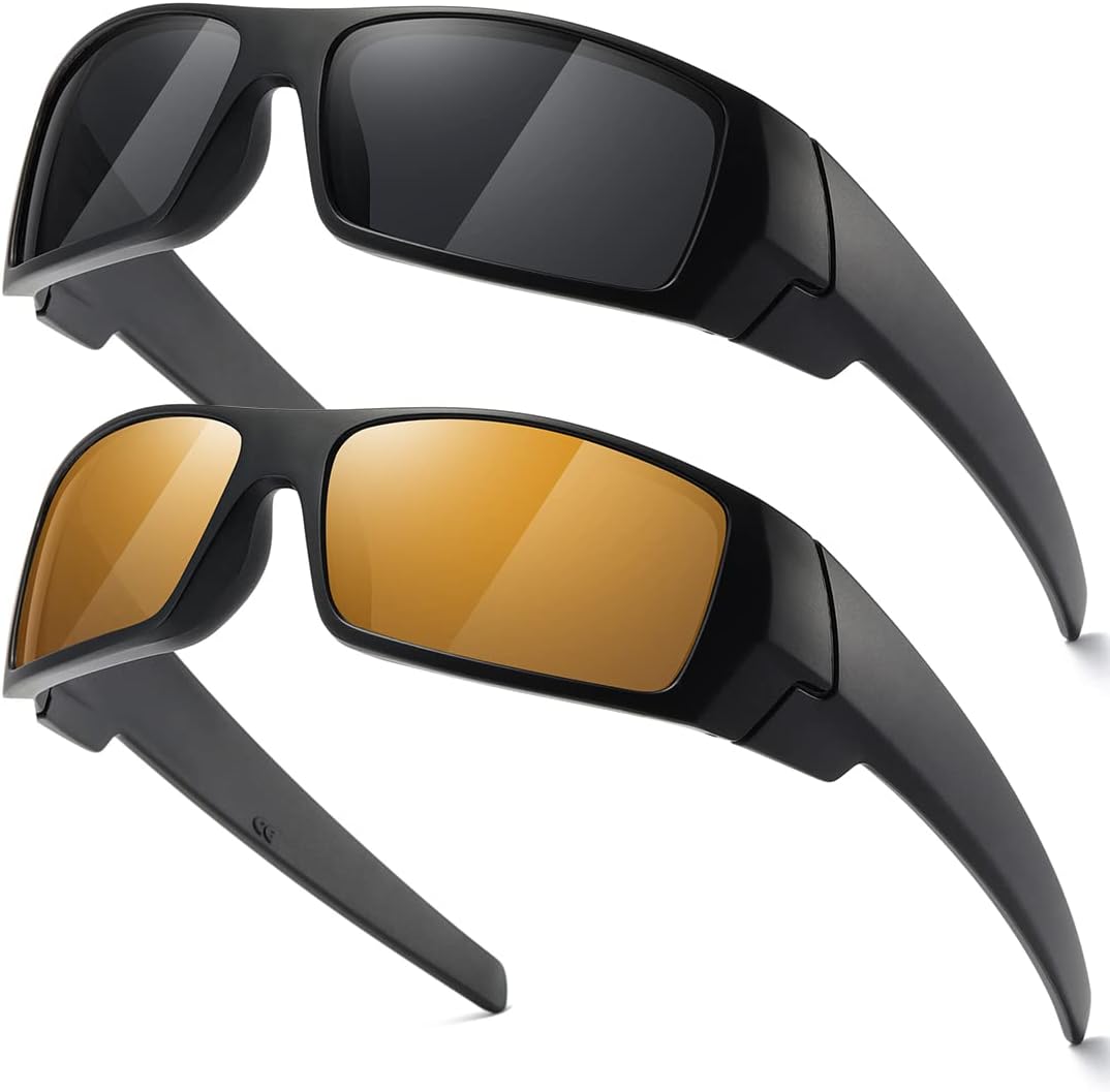 Поляризованные солнцезащитные очки для мужчин и женщин, модные, в стиле ретро, спортивные, прямоугольные, обтекаемые, винтажные, с защитным экраном TIANYESY, Black - Black / Black - K Gold Yellow
Поляризованные солнцезащитные очки для мужчин и женщин, модные, в стиле ретро, спортивные, прямоугольные, обтекаемые, винтажные, с защитным экраном TIANYESY, Black - Black / Black - K Gold Yellow