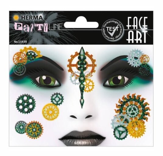 Pegatinas Face Art Стимпанк Мари Глянцевая Фольга Inna marka 
Pegatinas Face Art Стимпанк Мари Глянцевая Фольга Inna marka