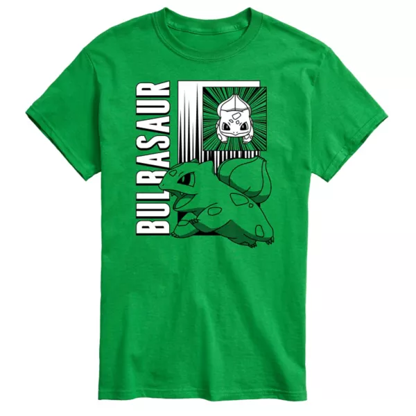 Мужская футболка с покемоном Бульбазавром Licensed Character, зеленый
Мужская футболка с покемоном Бульбазавром Licensed Character, зеленый