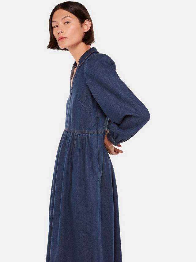 Платье-трапеция от рины Whistles, синий
Платье-трапеция от рины Whistles, синий