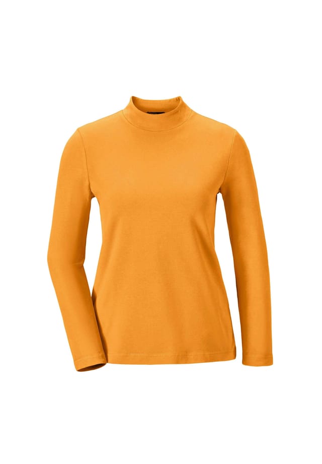 Короткий размер: рубашка с воротником-стойкой и длинными рукавами. Goldner, цвет safran
Короткий размер: рубашка с воротником-стойкой и длинными рукавами. Goldner, цвет safran