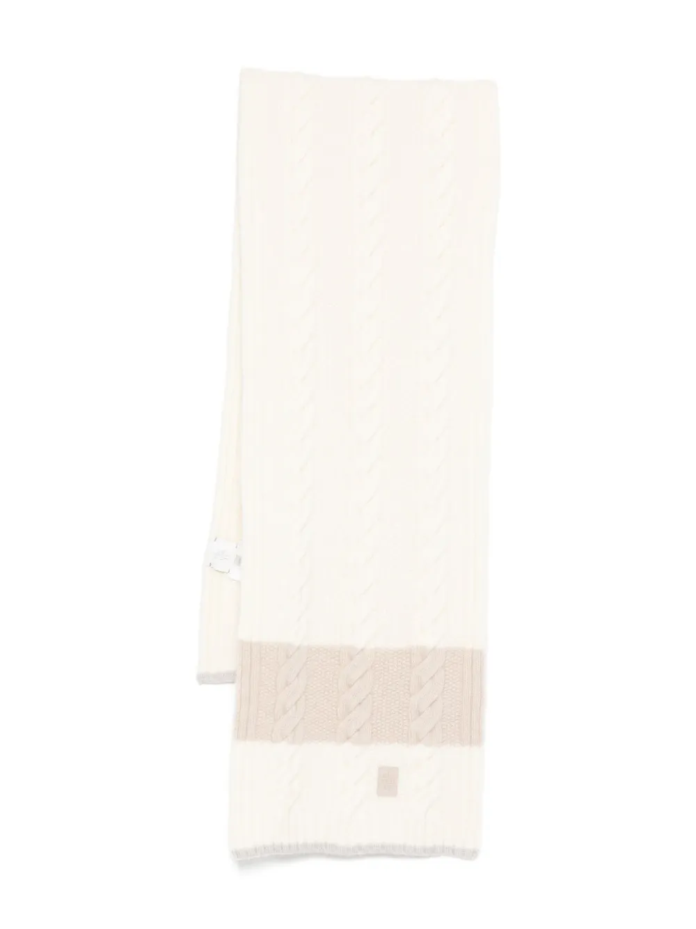 Шарф фактурной вязки с логотипом Eleventy Kids, белый
Шарф фактурной вязки с логотипом Eleventy Kids, белый