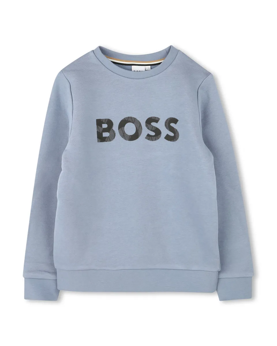 Толстовка для мальчика с круглым вырезом и тисненым логотипом BOSS Kidswear, синий
Толстовка для мальчика с круглым вырезом и тисненым логотипом BOSS Kidswear, синий