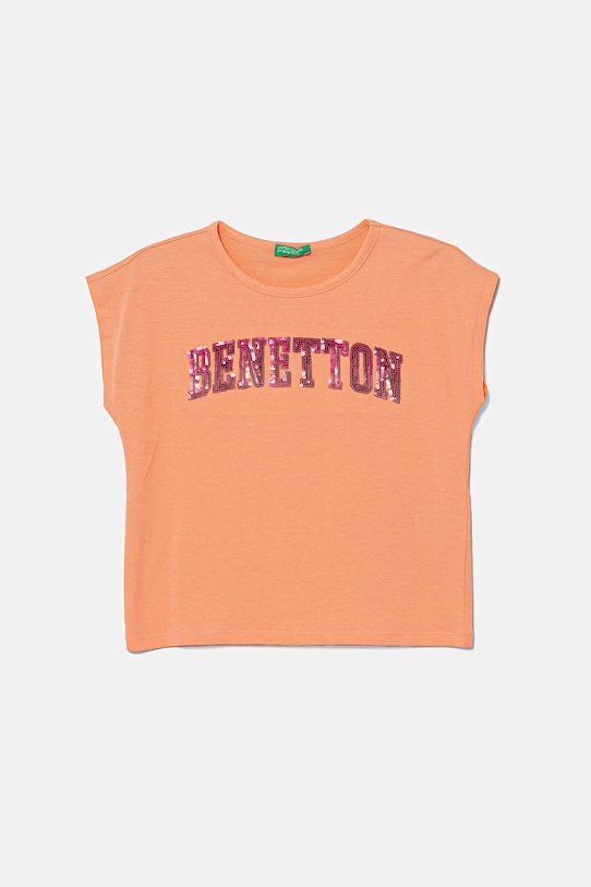 Детская хлопковая футболка United Colors Of Benetton, оранжевый
Детская хлопковая футболка United Colors Of Benetton, оранжевый