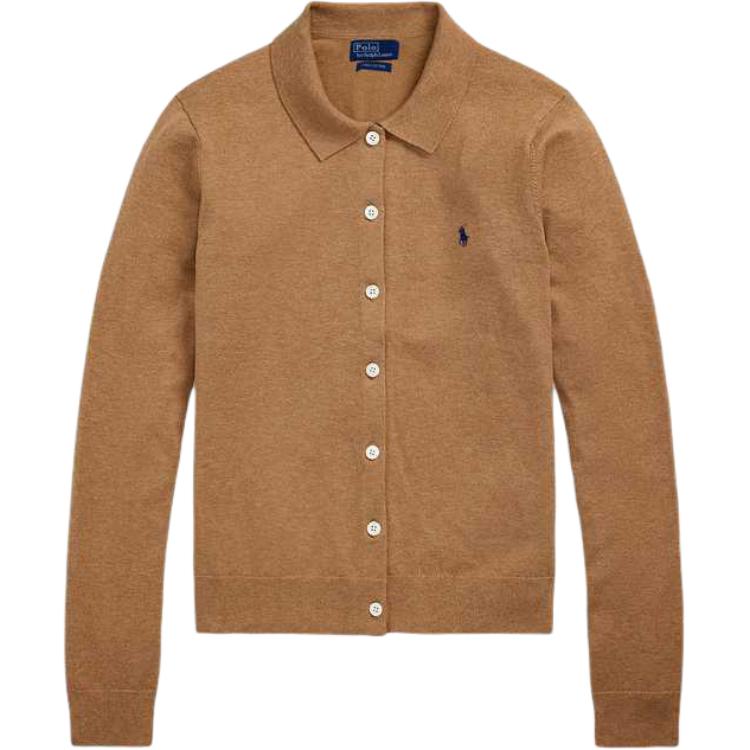 Кардиган на пуговицах с воротником-поло Polo Ralph Lauren, camel
Кардиган на пуговицах с воротником-поло Polo Ralph Lauren, camel