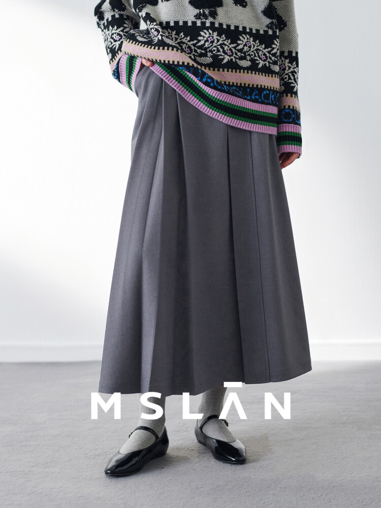 Юбка плиссированная Mslan средней длины, темно-серый
Юбка плиссированная Mslan средней длины, темно-серый