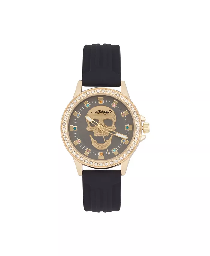 Женские кварцевые часы с матовым черным силиконовым ремешком, аналоговые, 38 мм Ed Hardy
Женские кварцевые часы с матовым черным силиконовым ремешком, аналоговые, 38 мм Ed Hardy