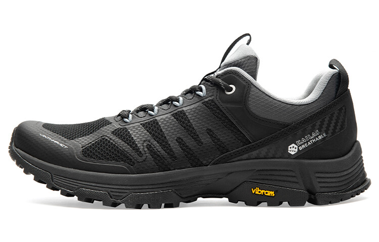 Кроссовки для походов и треккинга мужские с низким верхом черного цвета Kailas
Кроссовки для походов и треккинга мужские с низким верхом черного цвета Kailas