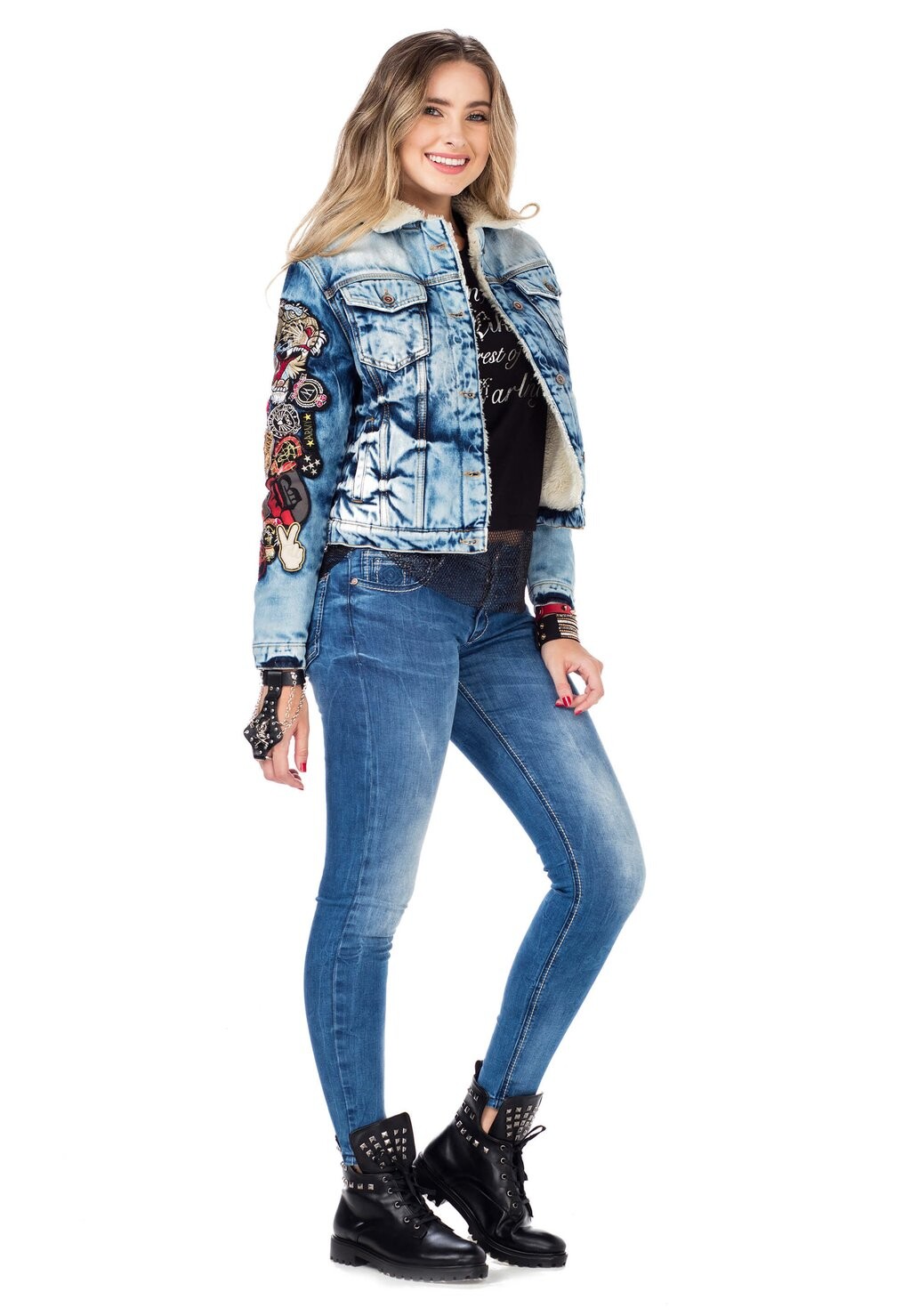 Узкие джинсы Cipo & Baxx, синий 
Узкие джинсы Cipo & Baxx, синий