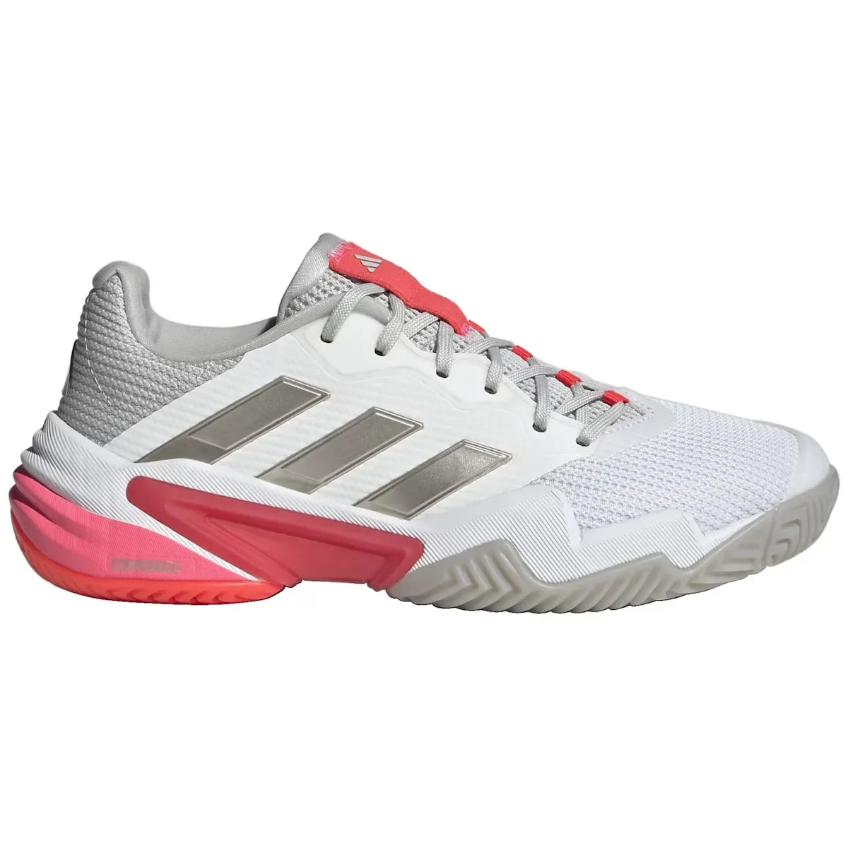 Женские теннисные туфли Adidas Barricade, белый/розовый
Женские теннисные туфли Adidas Barricade, белый/розовый