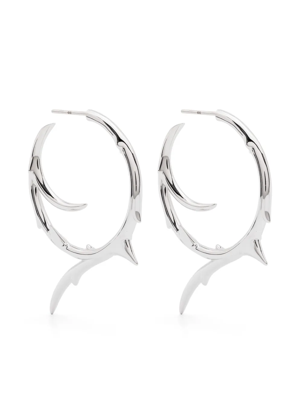 Большие серьги-кольца Rose Thorn Shaun Leane, серебяный 
Большие серьги-кольца Rose Thorn Shaun Leane, серебяный