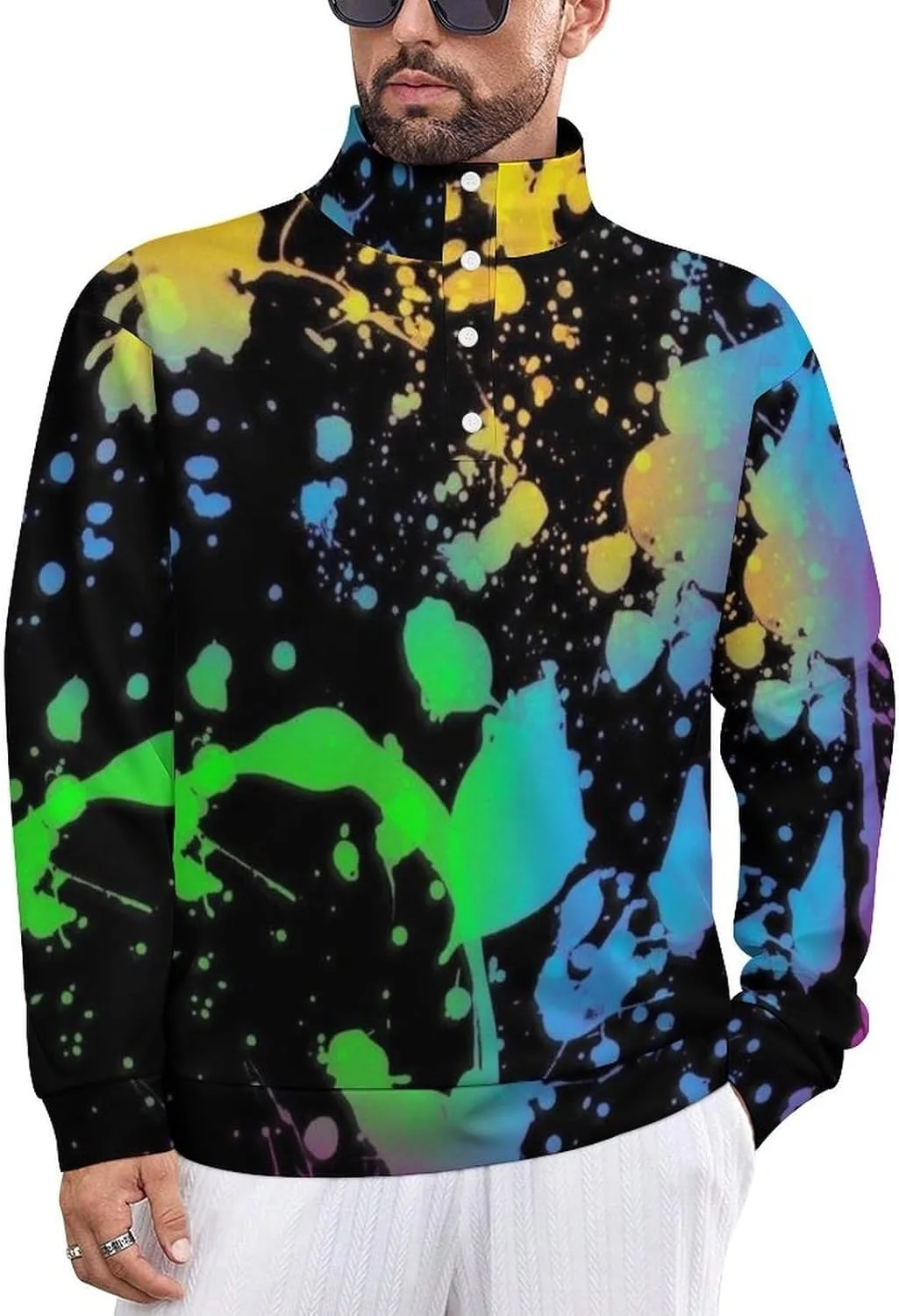 Толстовка с капюшоном glow in dark и воротником-стойкой
Толстовка с капюшоном glow in dark и воротником-стойкой