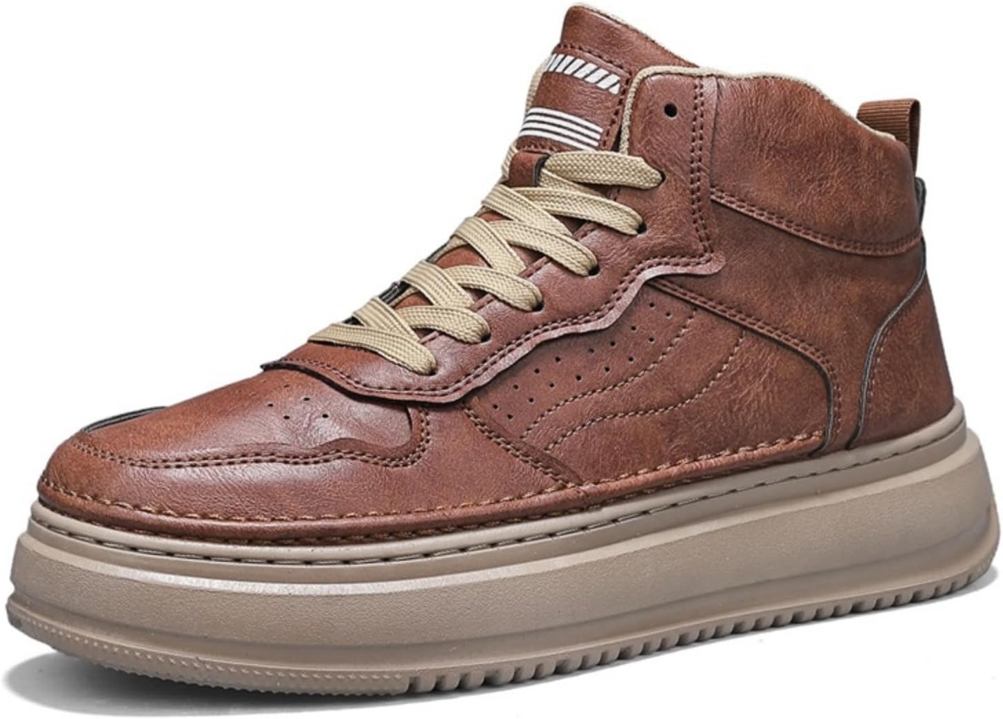 Мужские кожаные высокие кеды на шнуровке, модные ретро туфли на платформе с амортизированной нескользящей подошвой для повседневной ходьбы и активного отдыха на открытом воздухе Kelibasi, коричневый
Мужские кожаные высокие кеды на шнуровке, модные ретро туфли на платформе с амортизированной нескользящей подошвой для повседневной ходьбы и активного отдыха на открытом воздухе Kelibasi, коричневый
