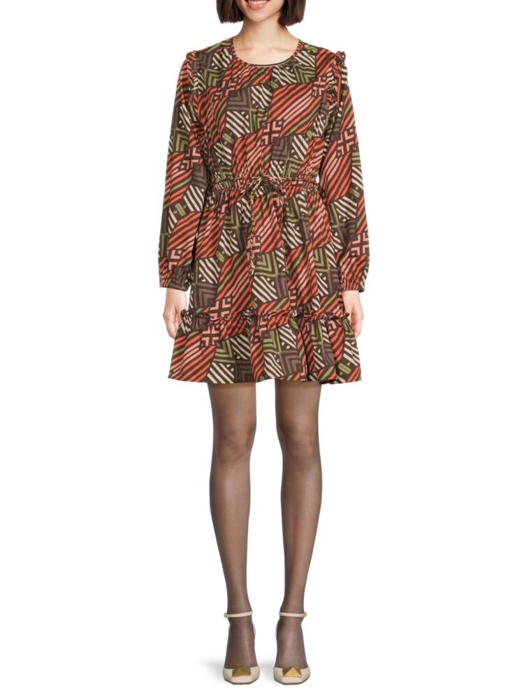 Мини-платье трапециевидной формы с геометрическим узором Ava Truth, цвет Multi
Мини-платье трапециевидной формы с геометрическим узором Ava Truth, цвет Multi