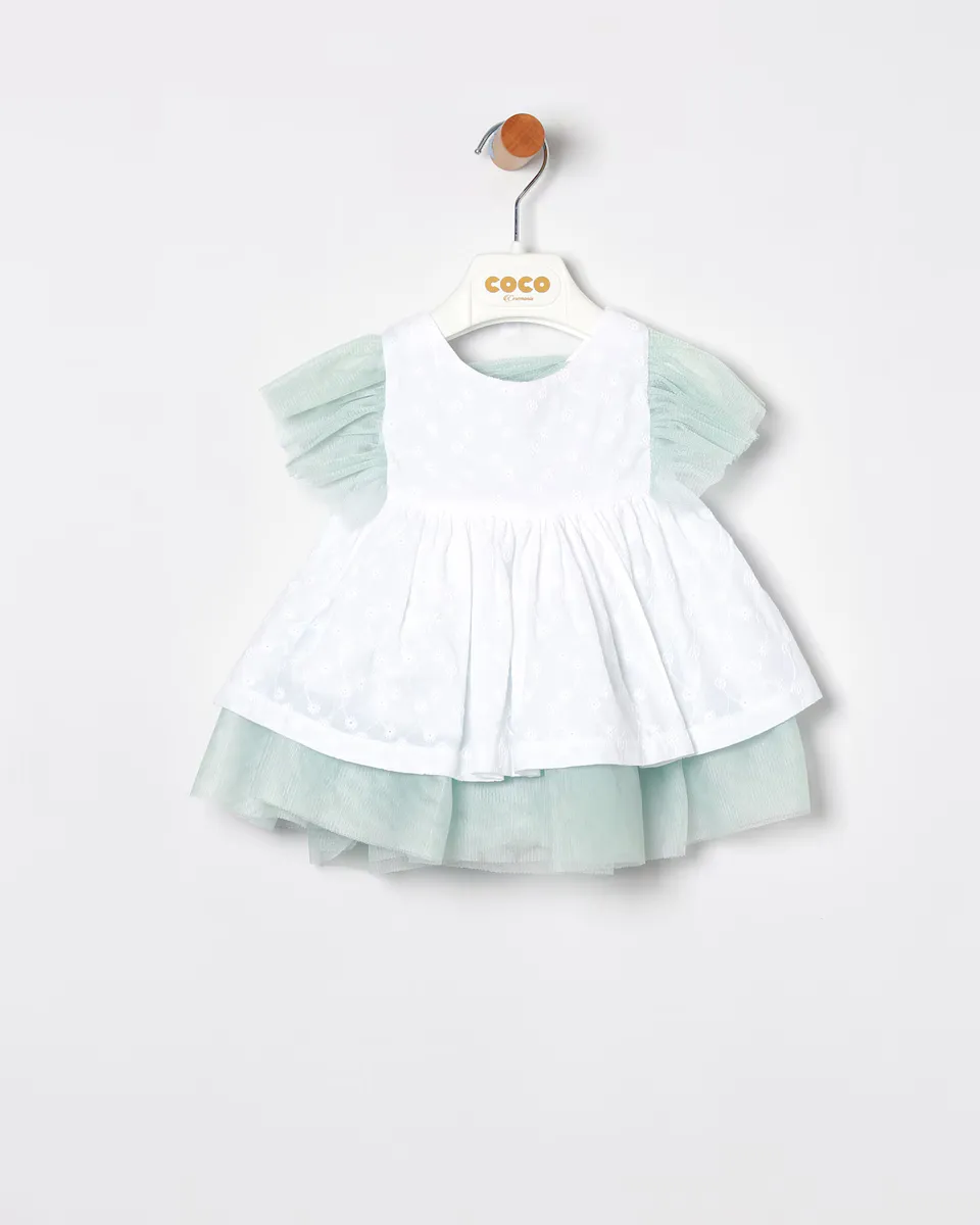 Платье для девочки с вышивкой из фатина и трусиками в тон Coco Acqua, цвет Verde Agua
Платье для девочки с вышивкой из фатина и трусиками в тон Coco Acqua, цвет Verde Agua