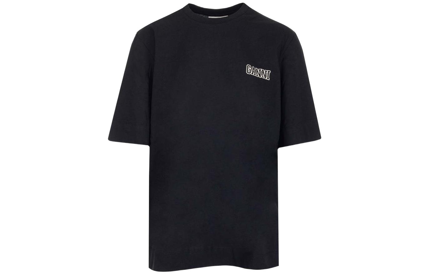 GANNI Футболка SS22 женская черная
GANNI Футболка SS22 женская черная